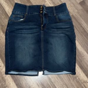 Womens blue Jean denim skirt